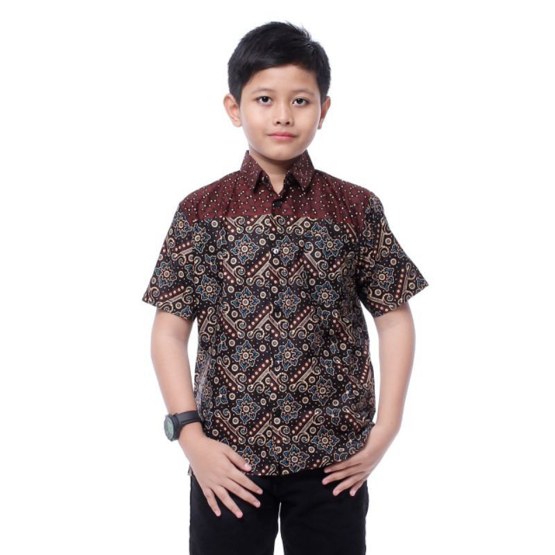 Hem batik lengan pendek dan Hem batik anak lengan pendek size jumbo M L XL XXL 3XL 4XL 5XL