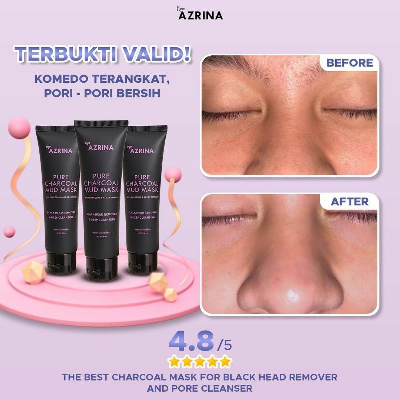 AZRINA - PURE CHARCOAL MUD MASK