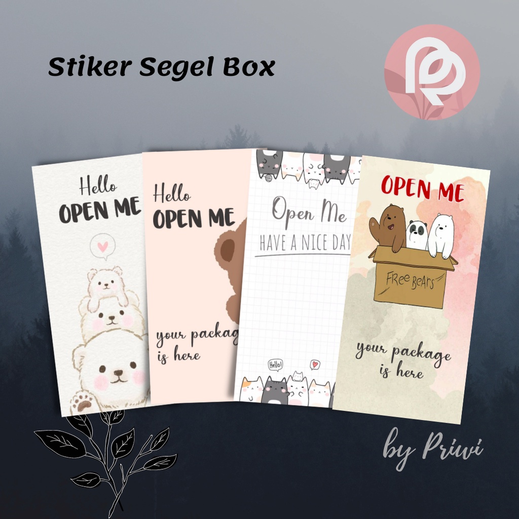 

STIKER SEGEL STIKER OPEN ME STIKER PACKAGING STIKER SEAL BOX READY STOCK