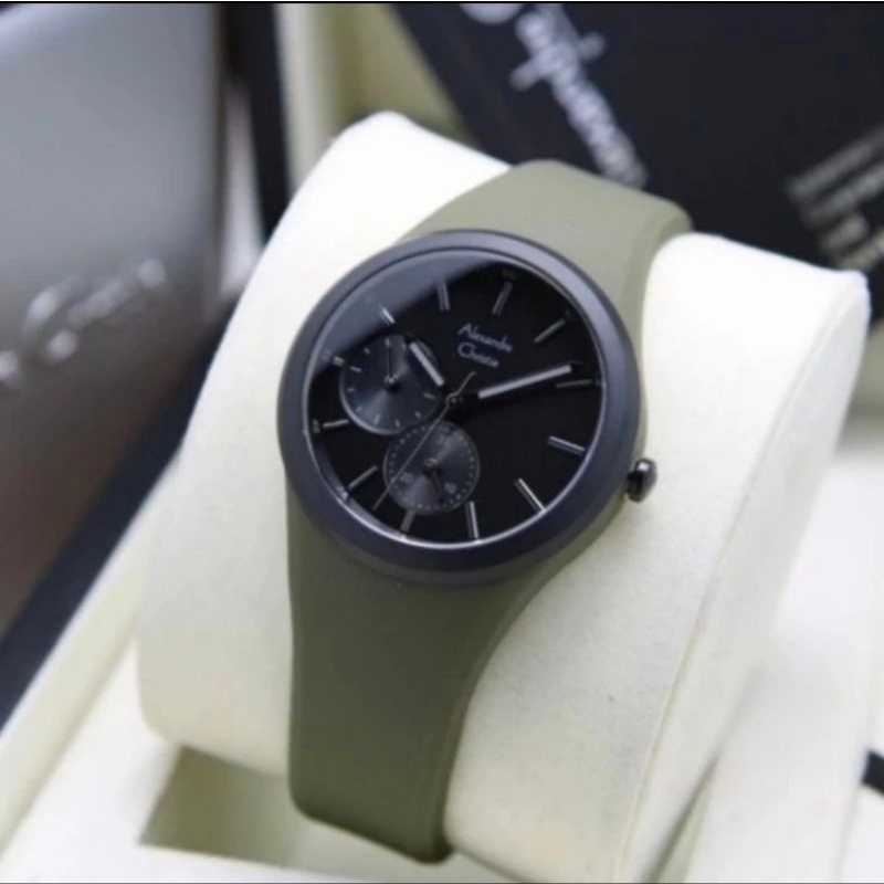 Jam Tangan Wanita Alexandre Christie Original AC2663BF Rubber