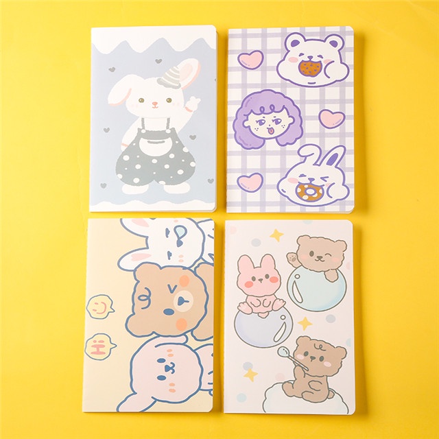 Simple Cartoon A5 Notebook 32k Student Notepad