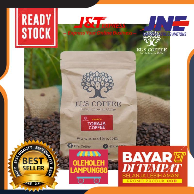 

Els Coffee El's Coffee Lampung Kopi Toraja Asli Kemasan 500Gr Kopi Arabika Lampung Kopi Arabica Asli