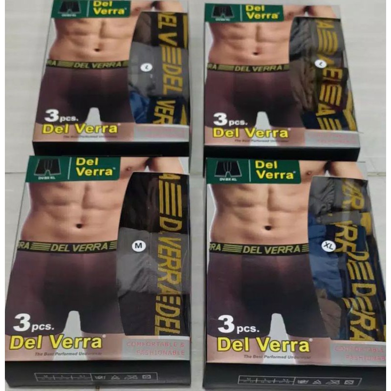 Boxer dewasa murah [3pcs] del vera (R²)