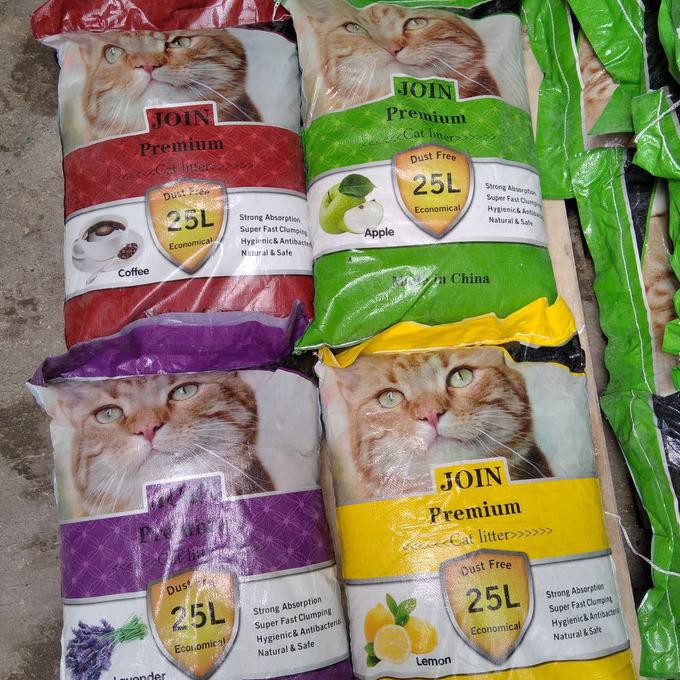 Go - Sen Pasir Join 25 liter Pasir Kucing Gumpal - Wangi