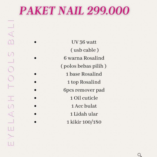 PAKET NAIL GEL POLISH PAKET BELAJAR NAIL ART PAKET HEMAT PAKET KUTEK ROSALIND