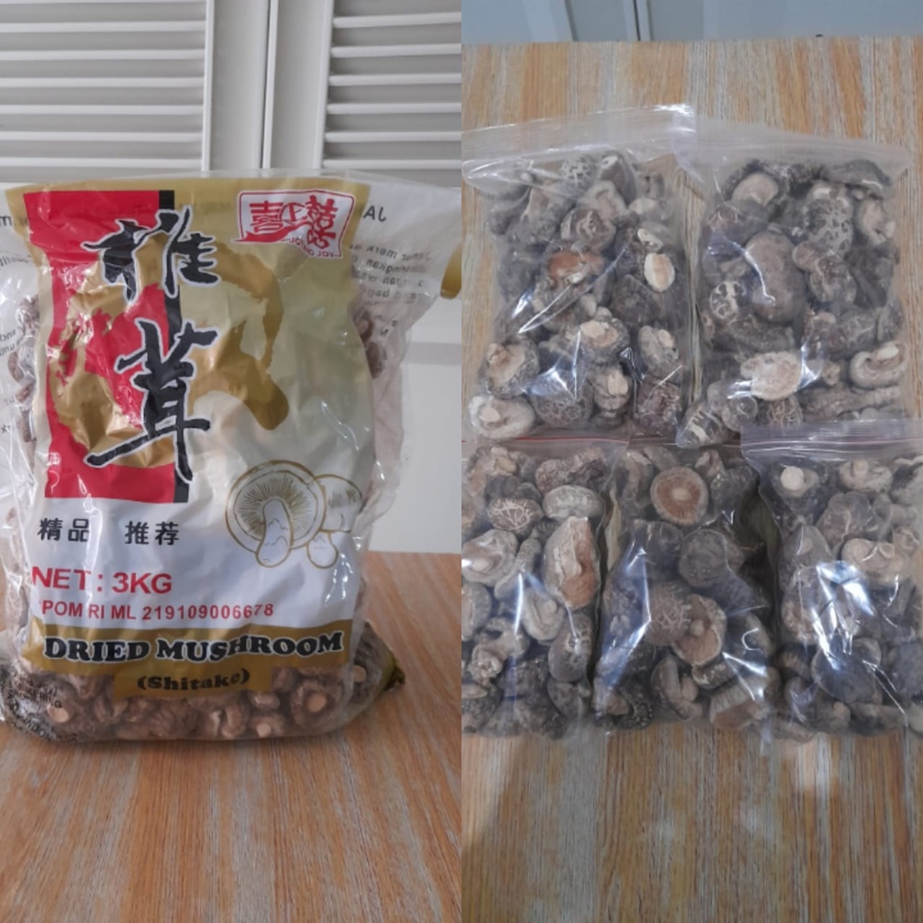 

Jamur Shitake Kering Hioko Dried Mushroom Grade A - KECIL 3-4CM ecer