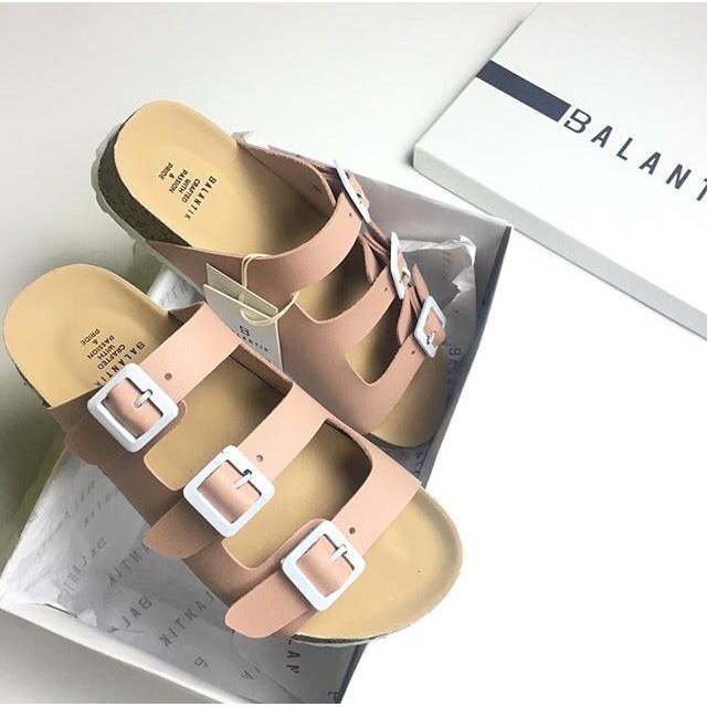 Peach strip 3 sandal balantik woman