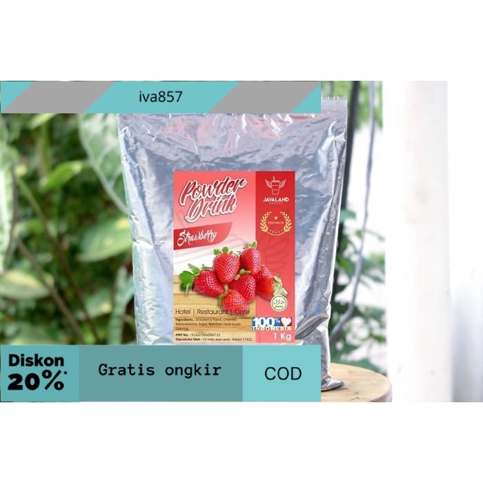 

PROMO Bubuk Minuman Prremium Rasa Strawberry 1kg GRATIS ONGKIR