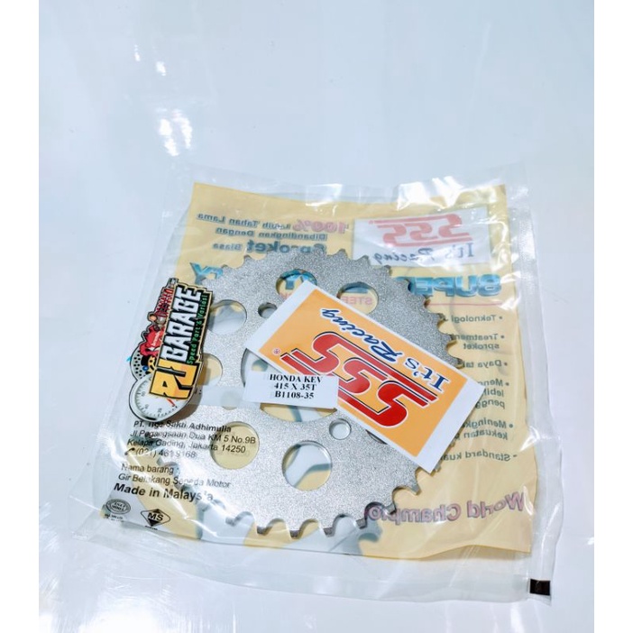 Gear belakang sss 415 31 32 33 34 35 kev grand supra 110 c70 prima win