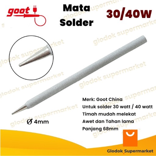 Mata Solder Goot China 30 Watt 40 Watt Solder Tip 30w 40w Diameter 4mm