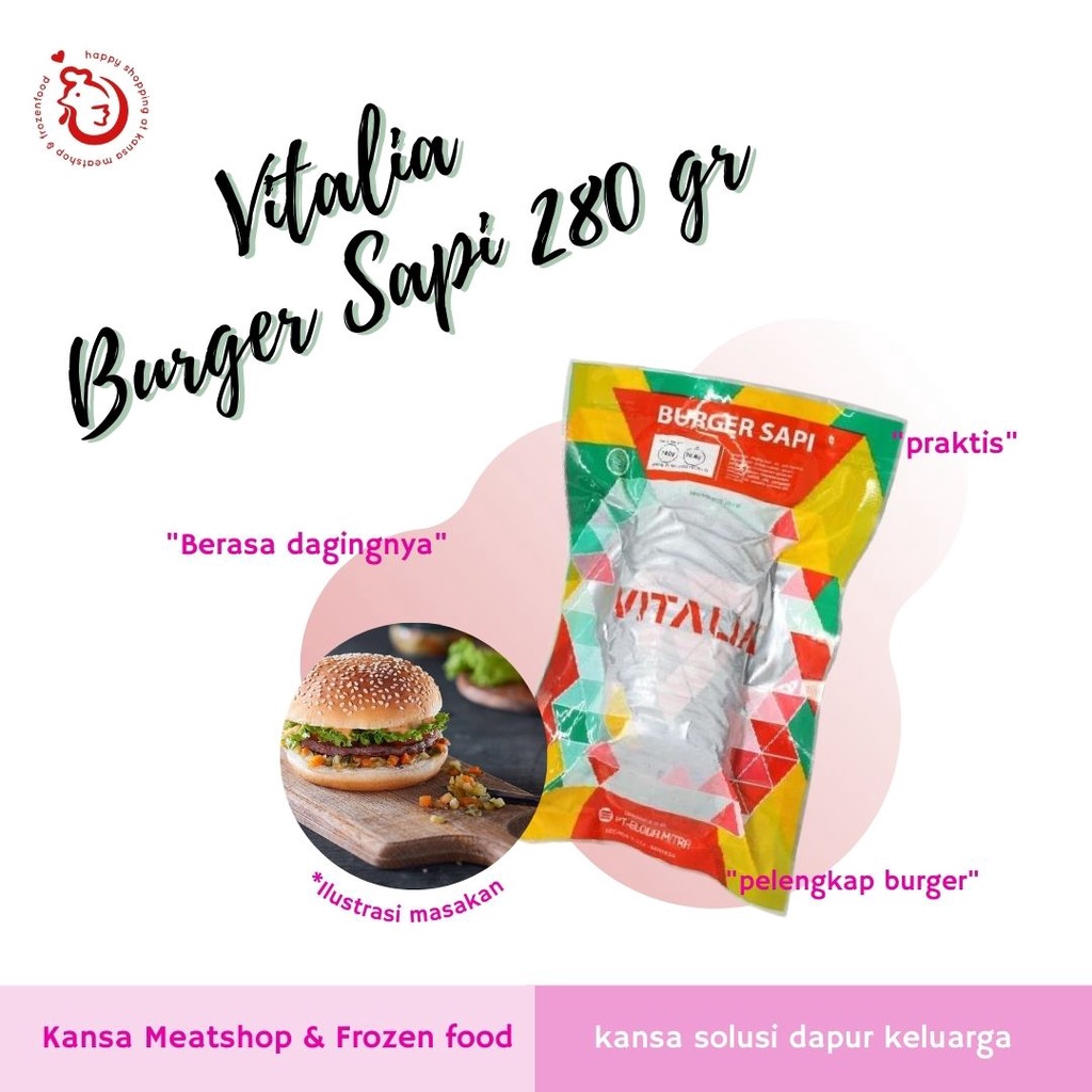 

VITALIA BURGER SAPI 280 GR