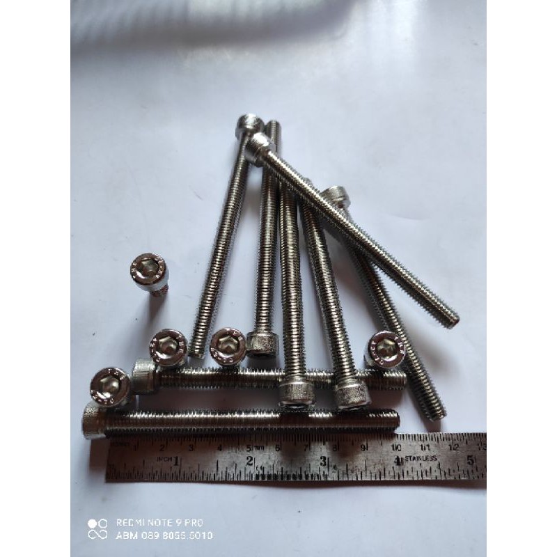 Baut L Stainles M12 x 100mm atau Baut 17 Panjang 10cm