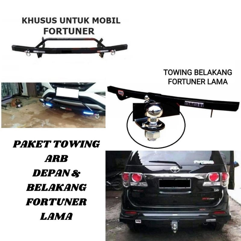 PAKET TOWING DEPAN BELAKANG ARB FORTUNER TOWING FORTUNER . GUDANG