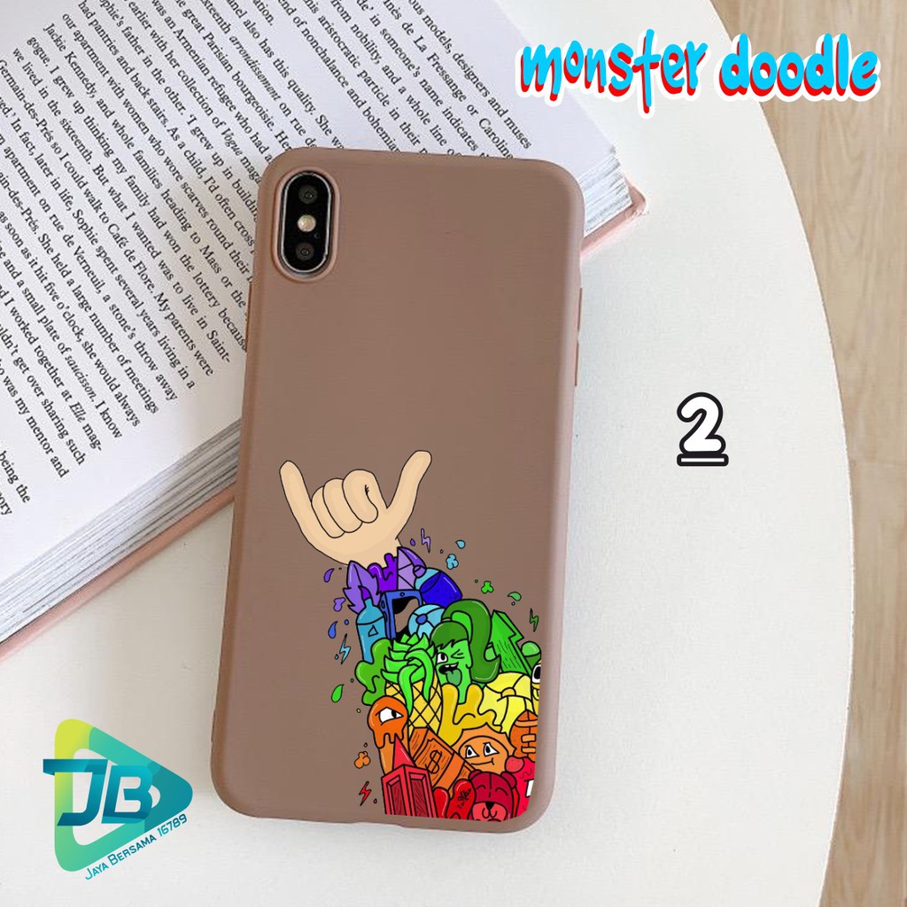 Softcase MONSTER DOODLE Xiaomi Redmi Note 3 4 5 6 7 8 9 10 Pro mi A2 Lite JB4377