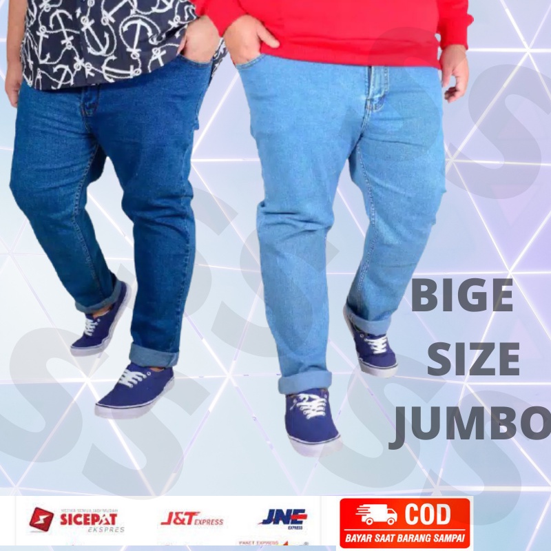 celana jeans standar pria | celana jeans standar pria jumbo | celana jeans reguler pria jumbo melar