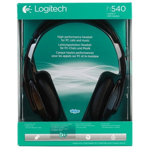 Logitech Headset Headphone H540 USB Original - Garansi 2 Tahun