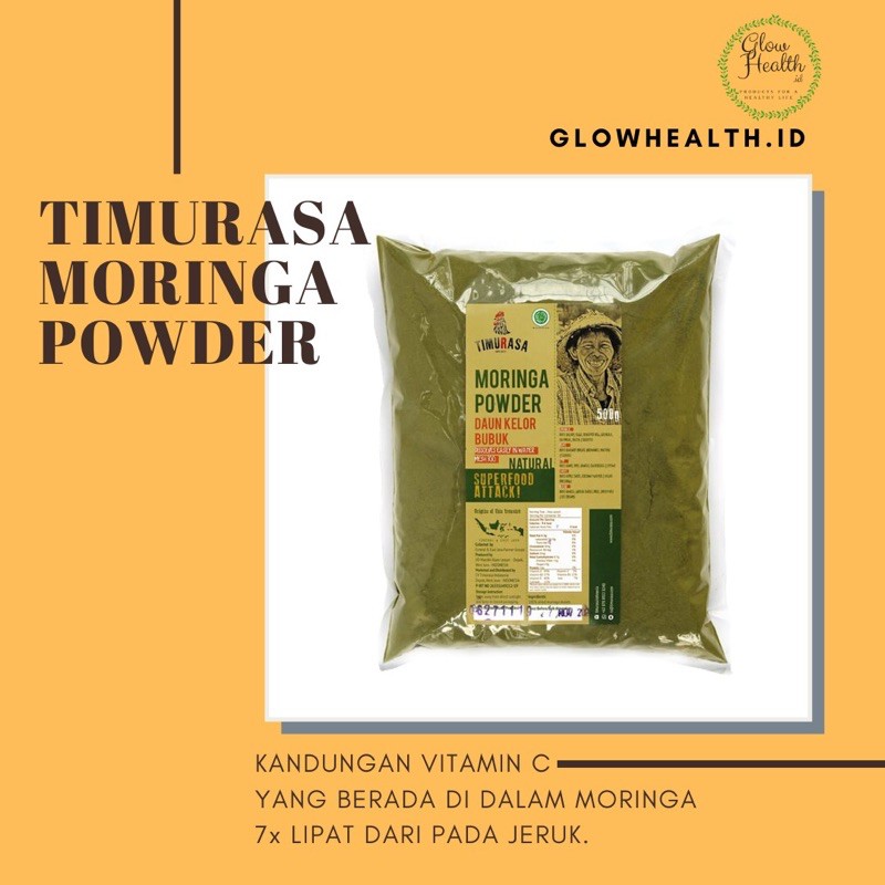 

Bubuk Daun Kelor - Moringa Powder Timurasa (500g)