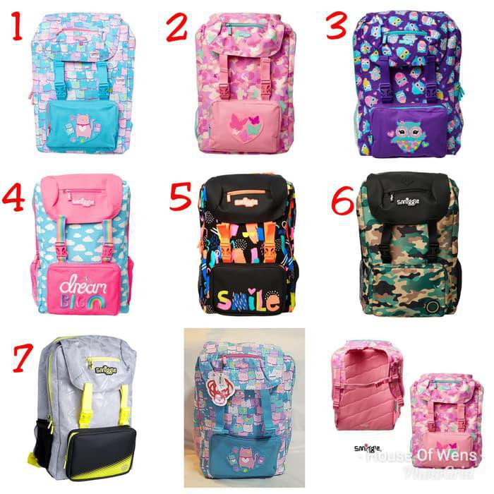 PROMO  SMIGGLE SNAP FOLDOVER BACKPACK TAS BACKPACK SMIGGLE