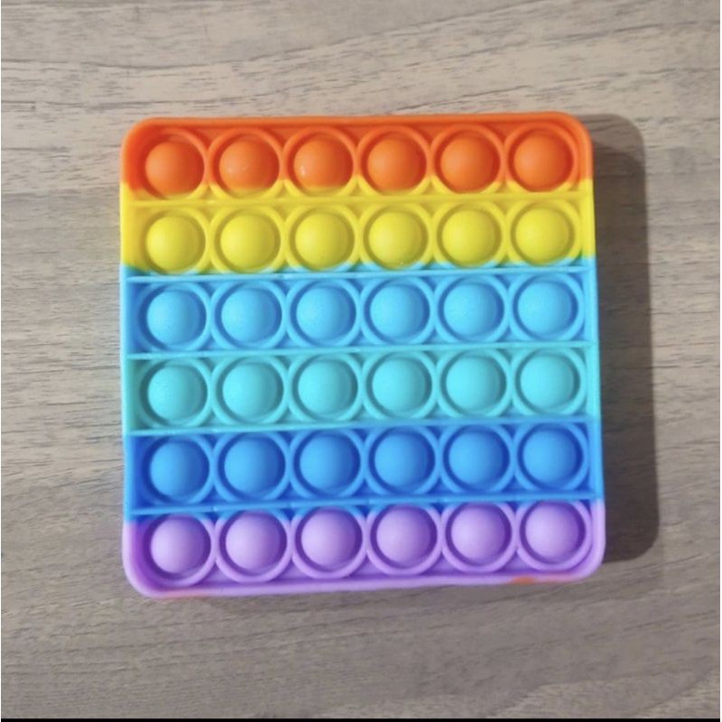 pop it murah banget mainan edukasi bulat unicorn rainbow indonesia tik tok cod among us-Kotak rainbow