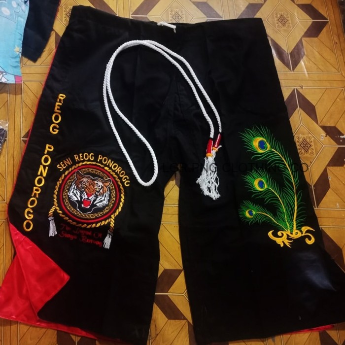 Celana Komboran Bordir Reog Ponorogo + Tali Kolor | SINGO BARONG REOG