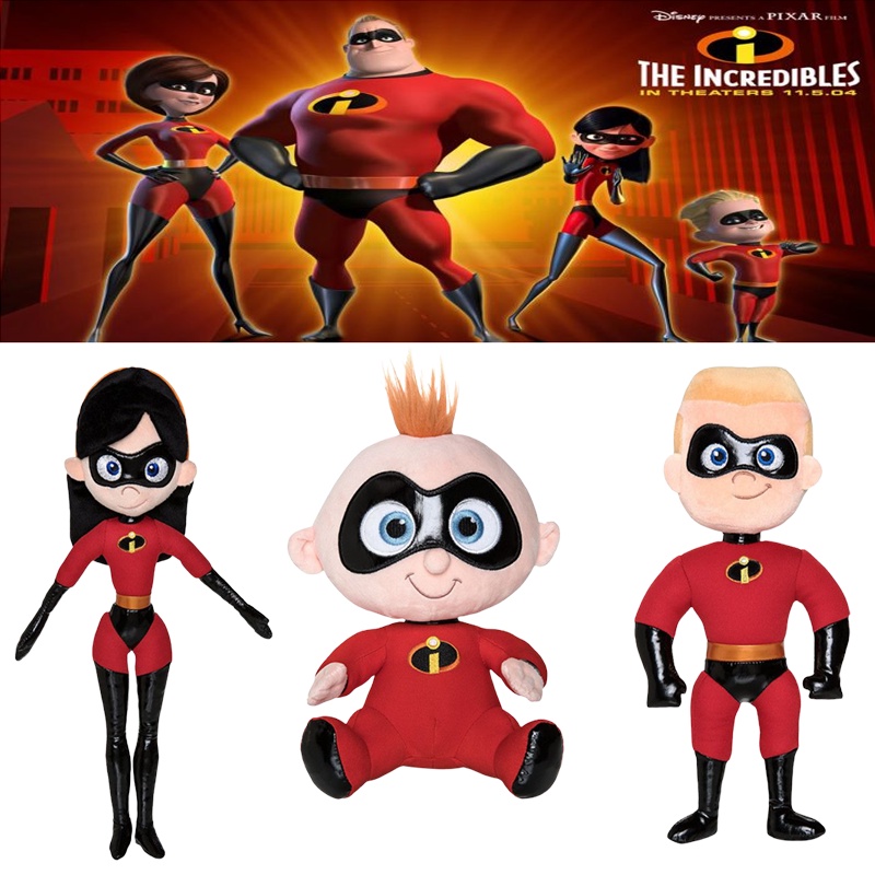 Incredibles 2mainan Mewah Menggemaskan Violet Dash Jack-Jack Boneka Lembut Untuk Anak-Anak Boneka