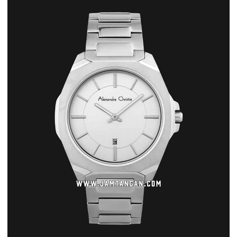 Alexandre Christie AC 8611 MD BSSSL Men Silver Dial Stainless Steel Strap