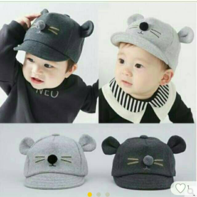 Topi bayi little mouse