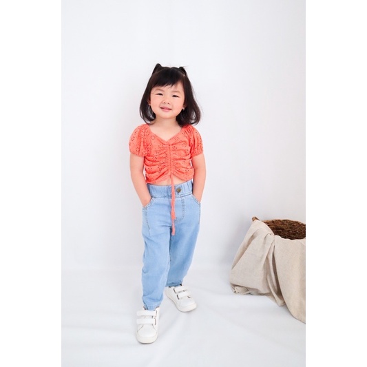 Atasan Blouse Top Anak Perempuan Cewek / LESHA TOP