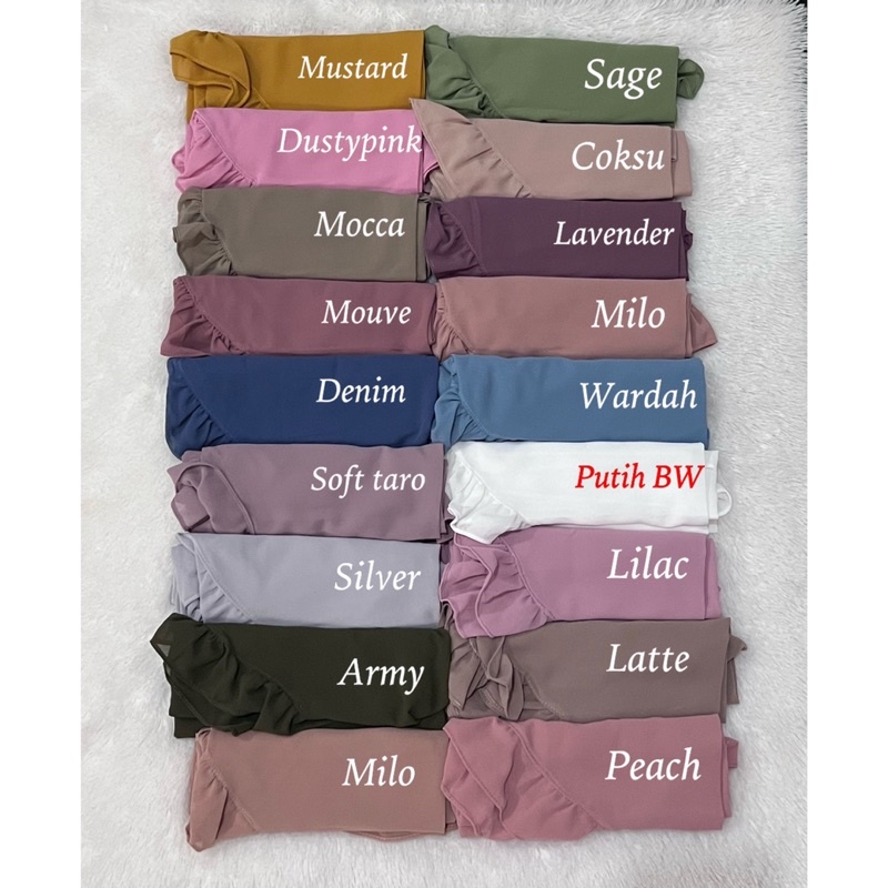 INNARA | Pashmina OVAL RUFFLE KARET