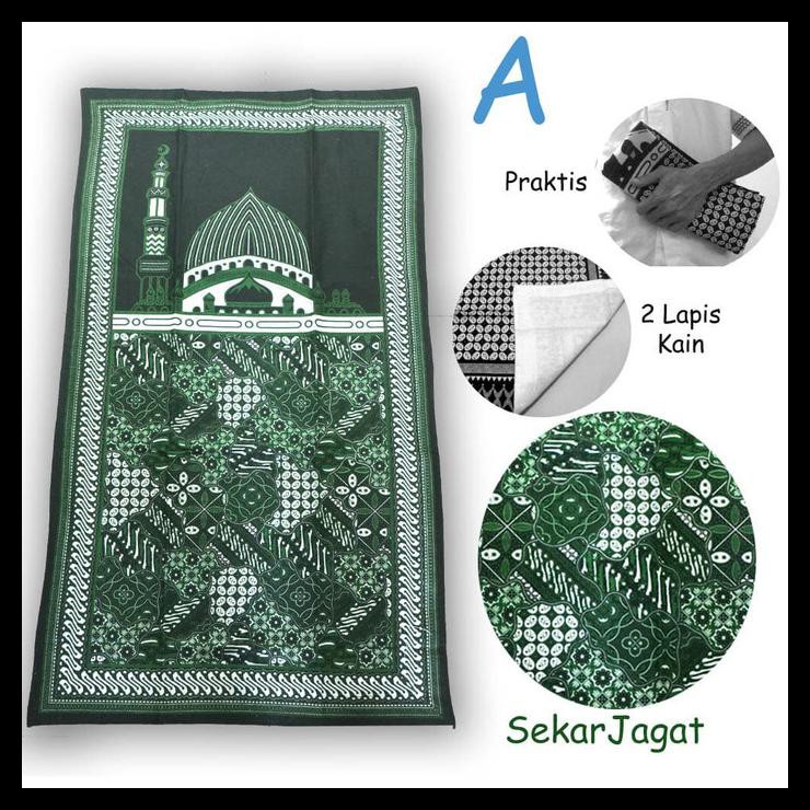 GRATIS ONGKIR SAJADAH BATIK, ALAS SHOLAT TIPIS, SAJADAH TRAVELER KECIL, PRAKTIS 