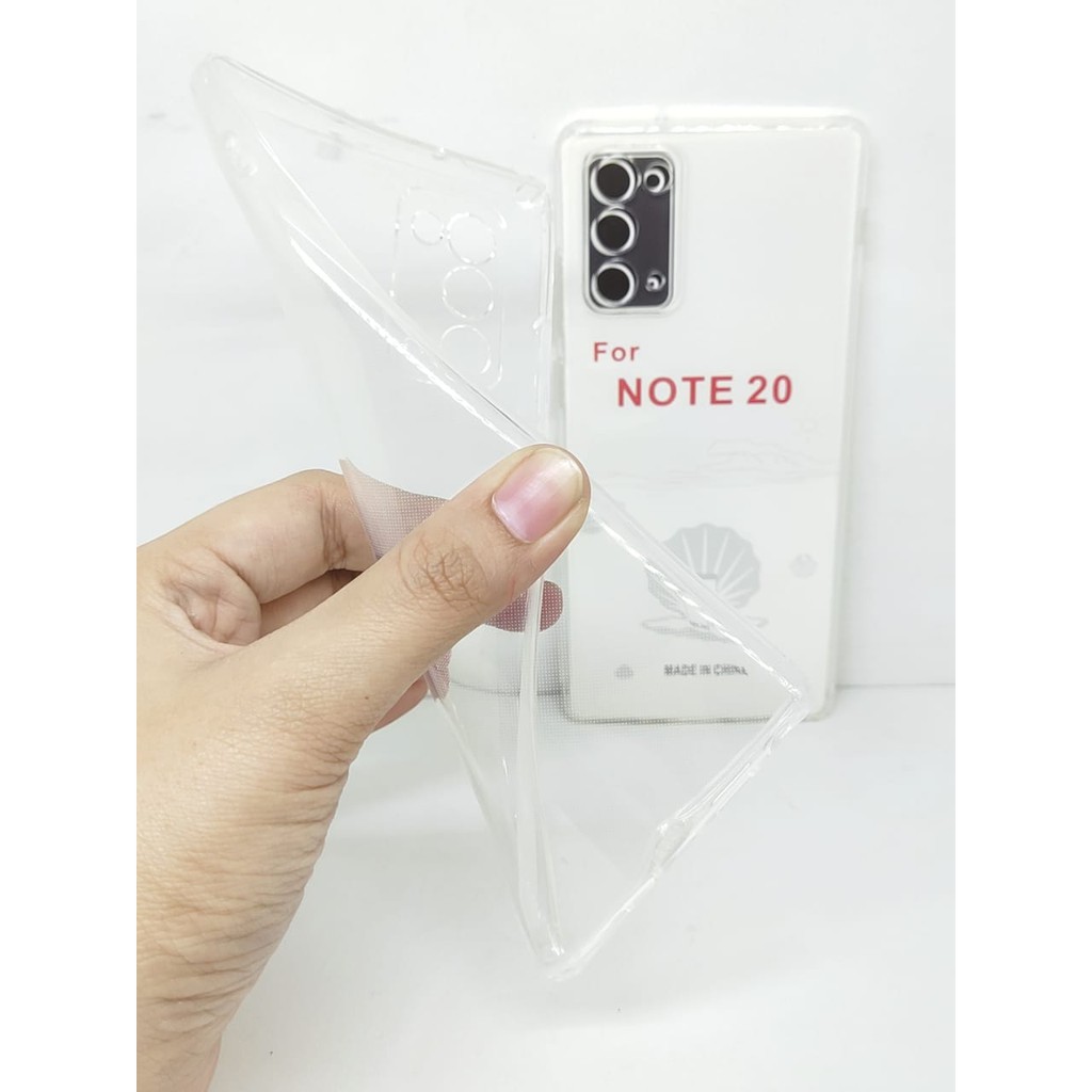 Soft Case Clear HD with Protector Camera Samsung Note 20 6.7 inchi TPU Silicon Transparan