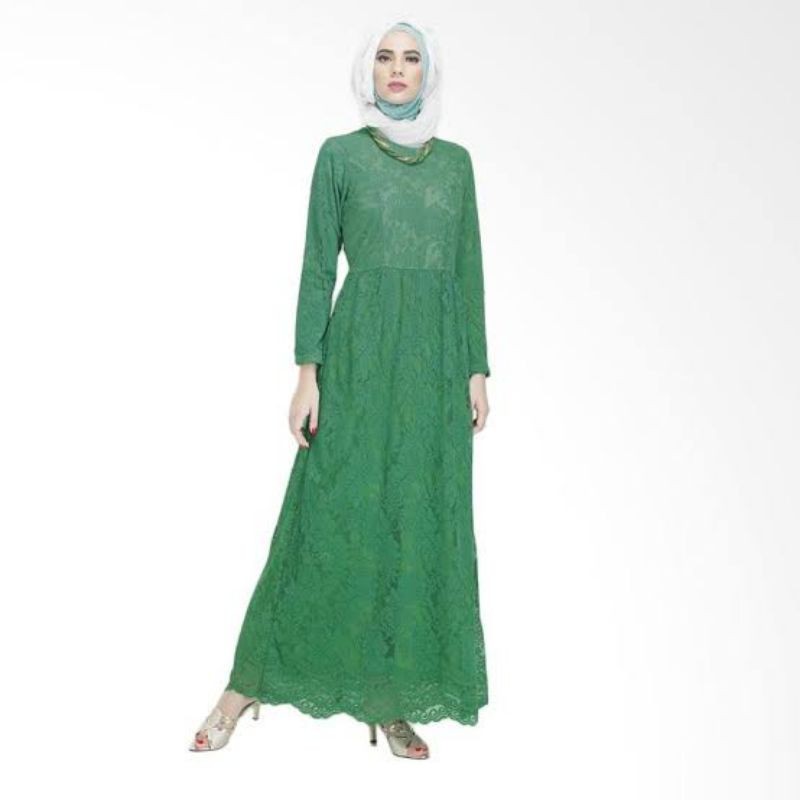 savero gamis lace green