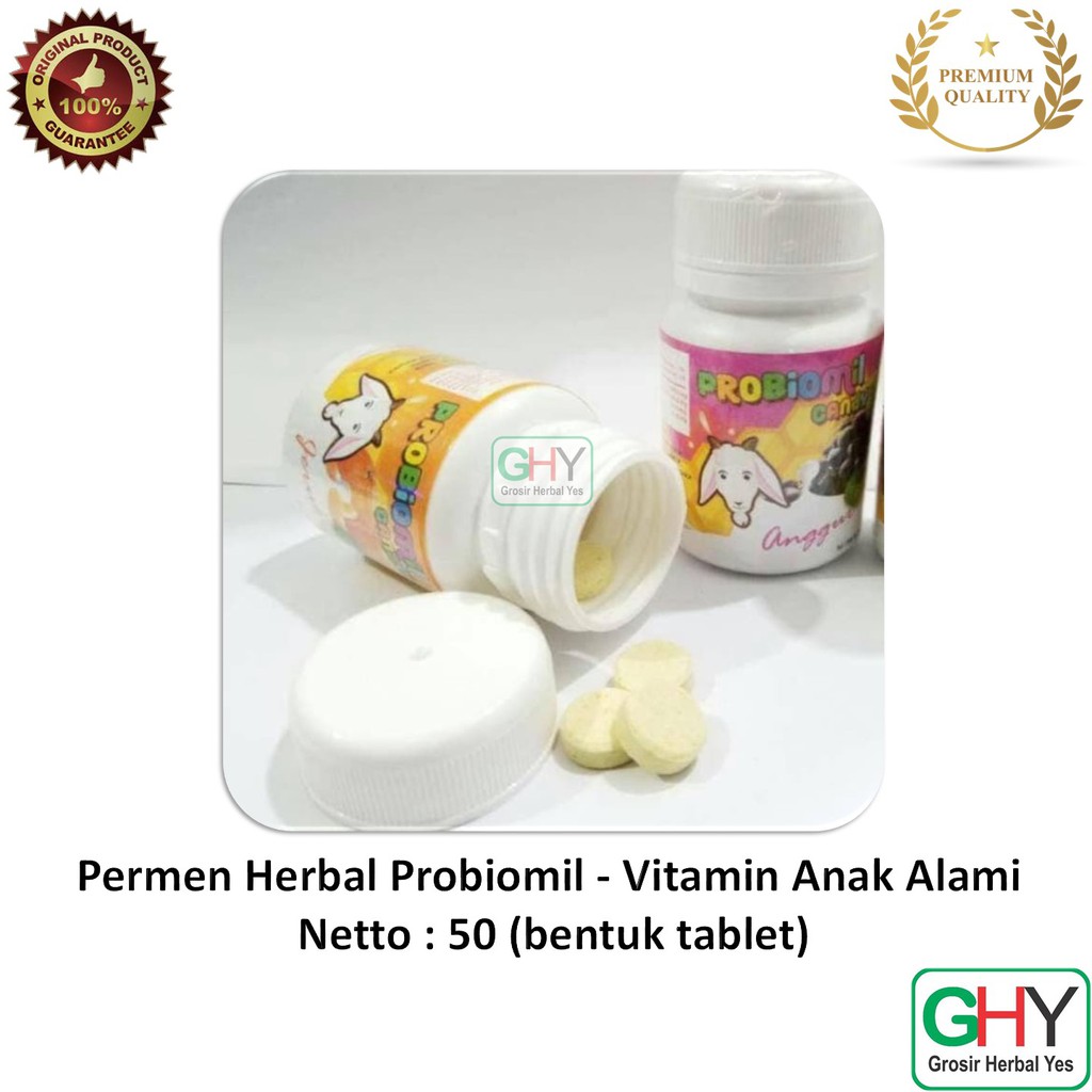 

Permen Herbal Probiomil - Vitamin Anak Alami