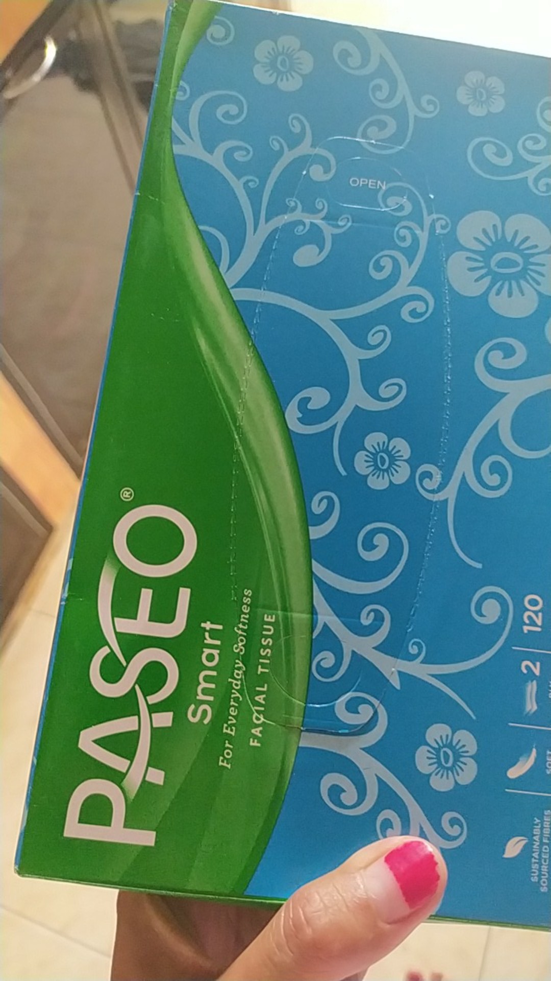 Tissue Paseo Box 2ply 120 Sheets