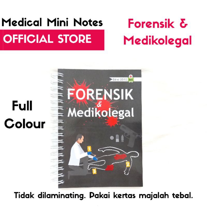 Original  Medical Mini Notes FORENSIK & MEDIKOLEGAL | MMN Forensik | Buku Saku Forensik