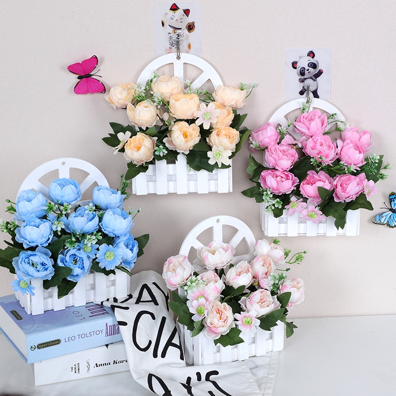 Sale Simulasi Hiasan Dinding Pagar Bunga Bunga Palsu Hiasan