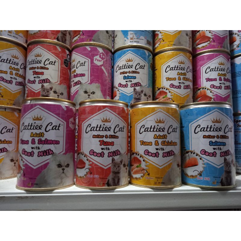 Expedisi Cattie cat mother n kitten / adult 405g paket 1dus isi 24 pics