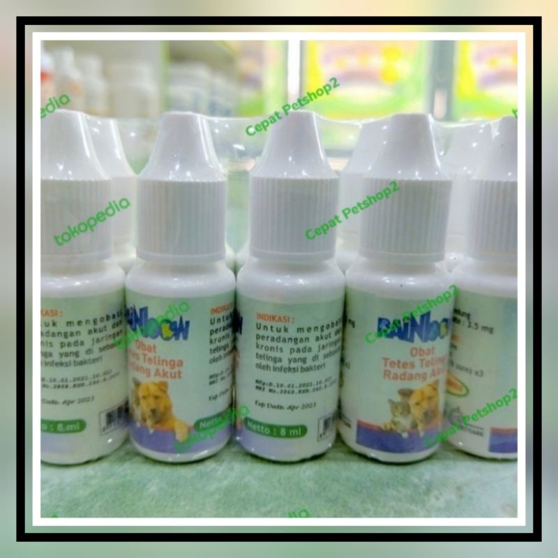 Obat tetes telinga kucing anjing RAINBOW 8ml