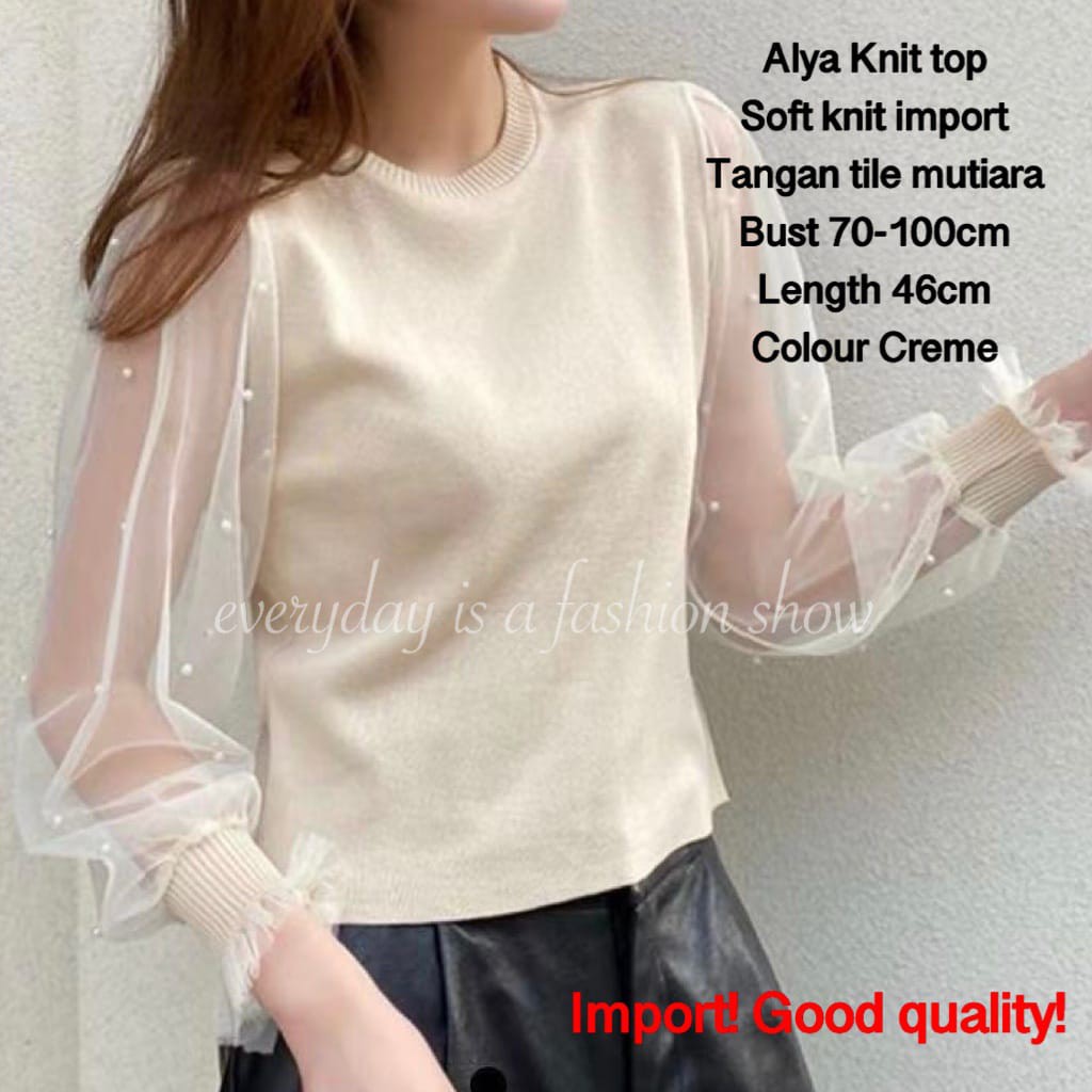 B12 Alya knit top import  Import