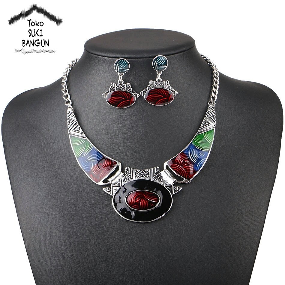 NL-008 Kalung Wanita Fashion Aksesoris Necklace Women Pendant Bohemia