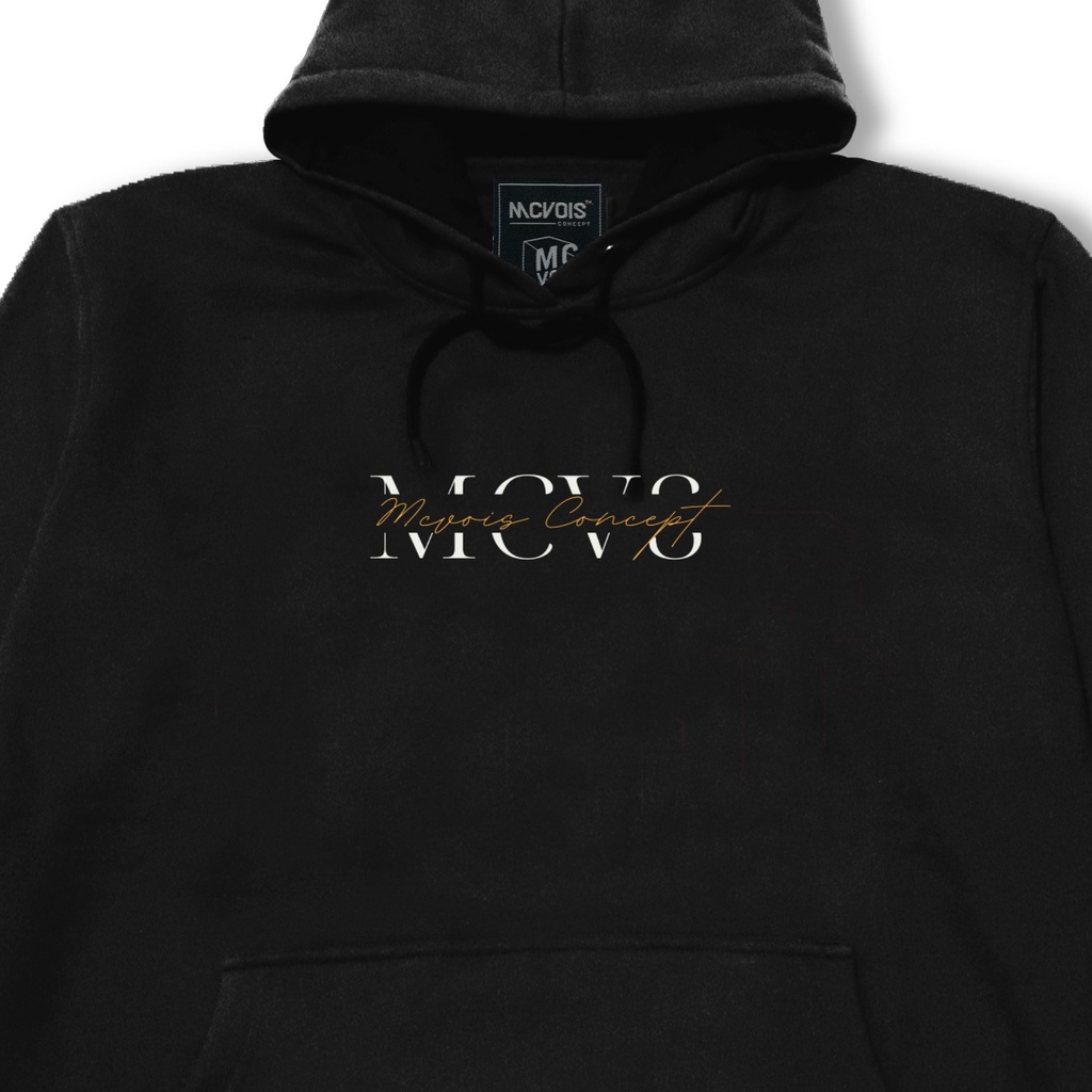 Mcvois Sweater Hoodie Bordir Font Gold Premium Distro