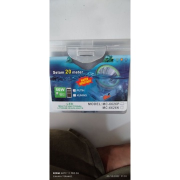 senter kepala selam air 50watt mikachi