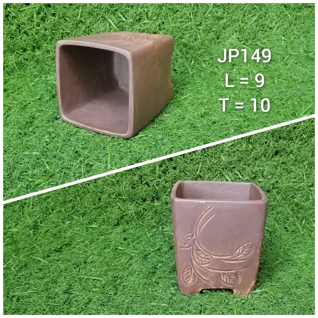 Pot keramik segi 4 JP149