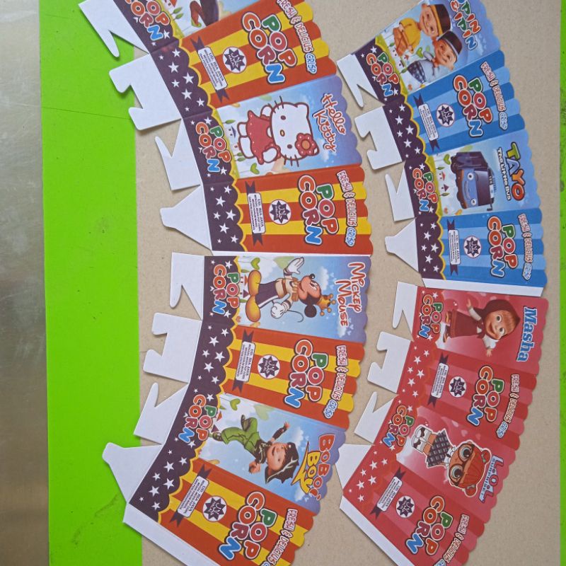 

100lembar kertas popcorn/dus popcorn 12x6
