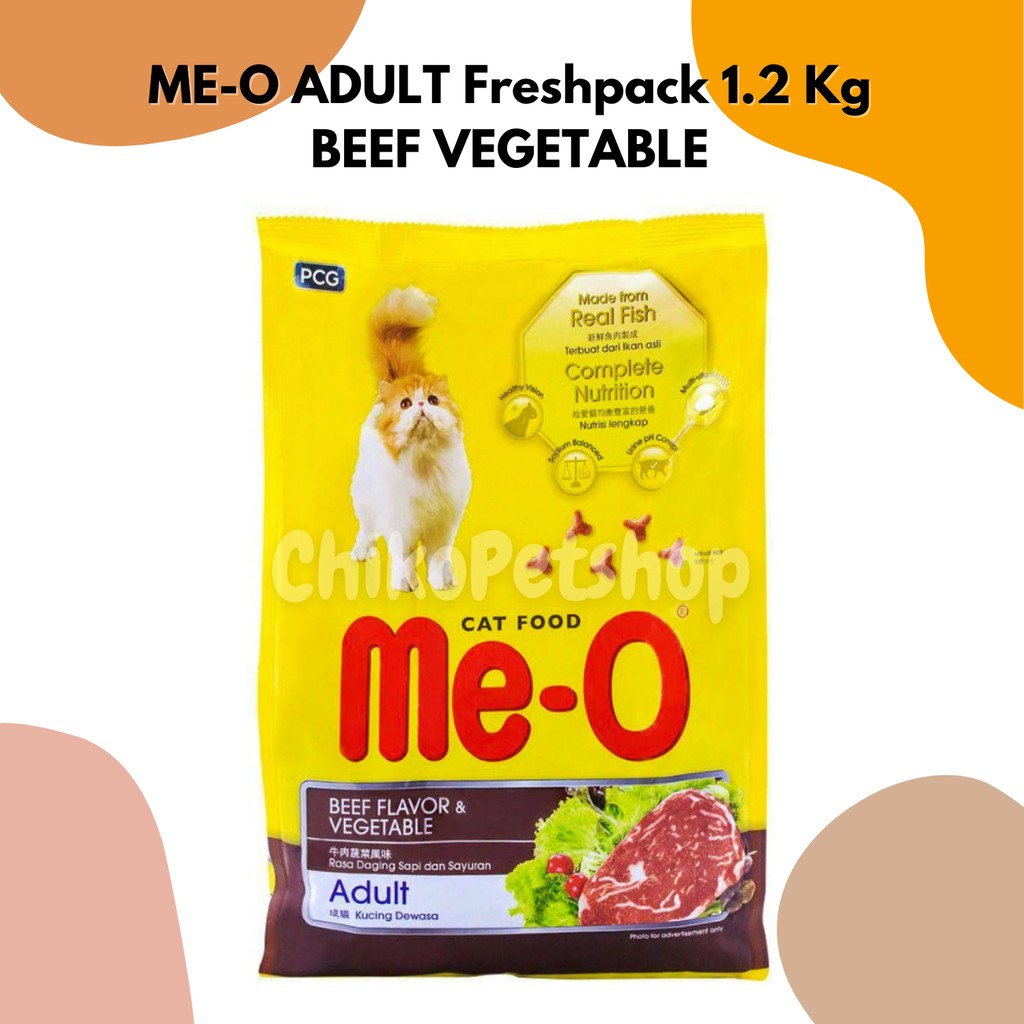 ME-O ADULT ALL VARIANT Makanan Kucing Semua Rasa MEO FRESHPACK 1.2 Kg &amp; 1.1 Kg