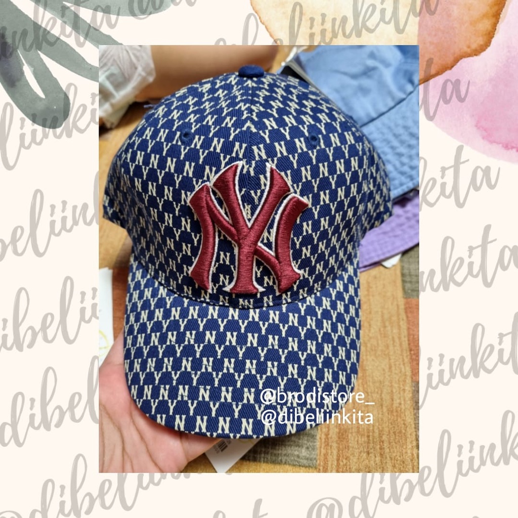 MLB NY MONOGRAM CAP HAT AUTHENTIC 100%