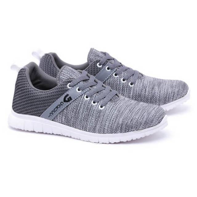 SEPATU RUNNING/SEPATU SPORT ABU - ABU LAKI-LAKI - GNA 1393