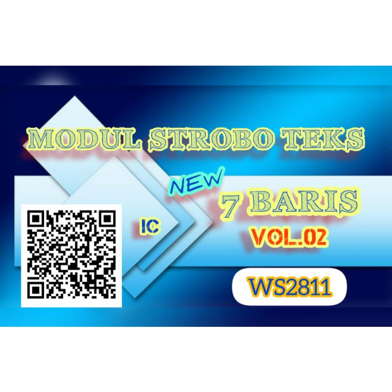 MODUL STROBO RUNNING TEXT 7 BARIS LED WS2811 NEW