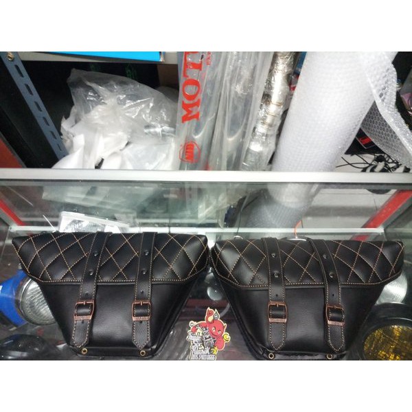Langsung Order Tas samping side bag tutup aki cover aki dop aki caferacer japstyle custom terbaik