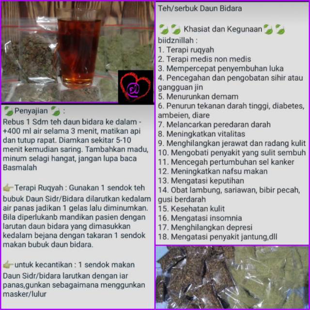 

bidara ruqyah/teh bidara/bubuk bidara isi 3pcs